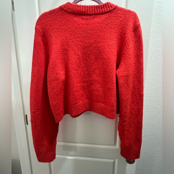 American Eagle Red Cardigan - Picture 3 of 3